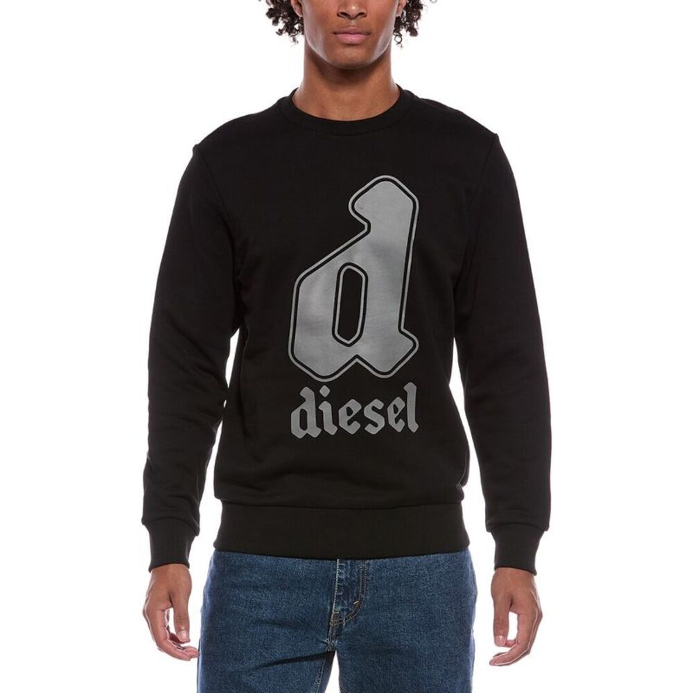 Diesel Mens  Crewneck Sweater, Black